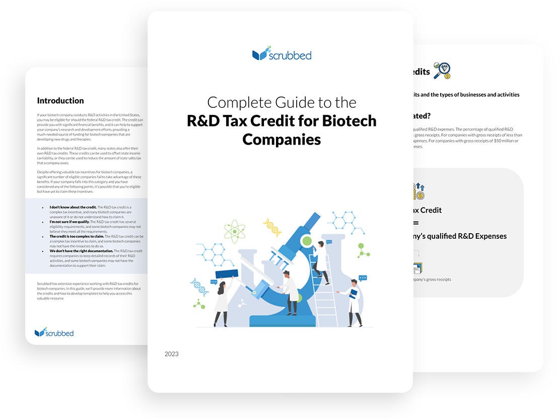 Complete Guide to the R&D Tax Credit for Biotech Companies Preview Guide